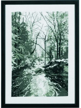 Permin Broderikit Skovbækken 21x29cm