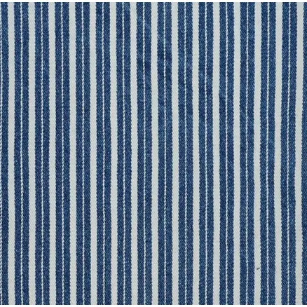 Denim Stof 145cm 007 Blå Striber - 50cm
